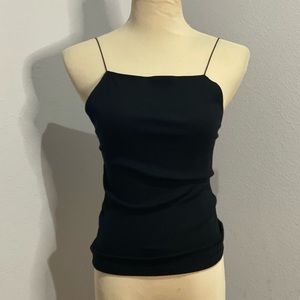 Reformation Jeans Black Thin Strap Low Back Top size Large
